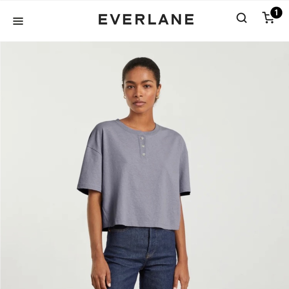 Everlane The Vintage Henley Hemp Tee